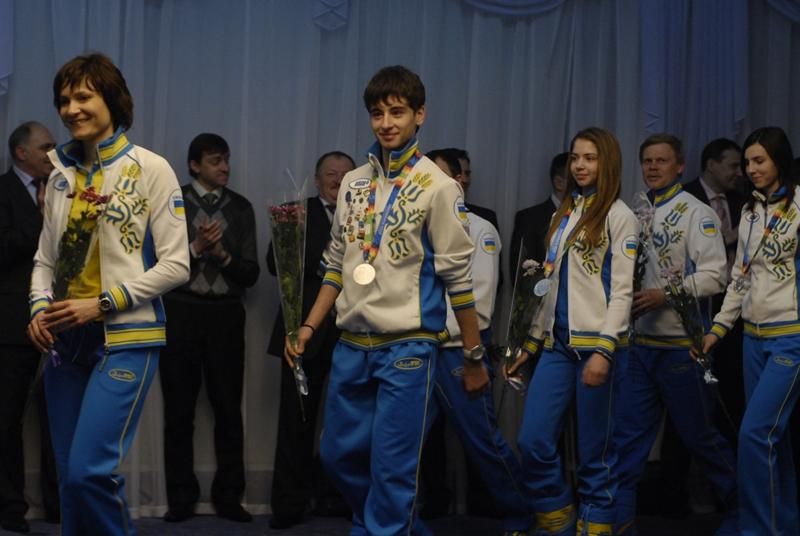 Зустріч Юнацької Олімпійської збірної на I зимові Юнацькі Олімпійські ігри в Інсбруку (24 січня 2012 рік, Бориспіль)