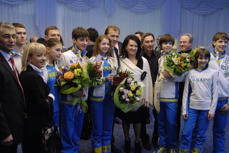 Зустріч Юнацької Олімпійської збірної на I зимові Юнацькі Олімпійські ігри в Інсбруку (24 січня 2012 рік, Бориспіль)