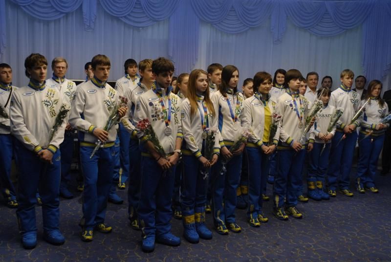 Зустріч Юнацької Олімпійської збірної на I зимові Юнацькі Олімпійські ігри в Інсбруку (24 січня 2012 рік, Бориспіль)