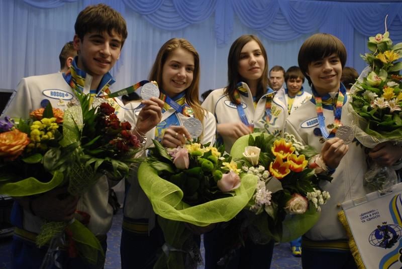 Зустріч Юнацької Олімпійської збірної на I зимові Юнацькі Олімпійські ігри в Інсбруку (24 січня 2012 рік, Бориспіль)