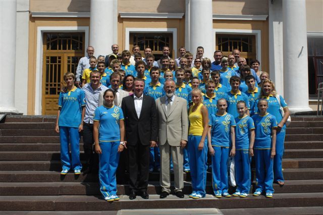 Урочисті проводи та екіпірування української делегації на ХІ ЄЮОФ (липень 2011 року)